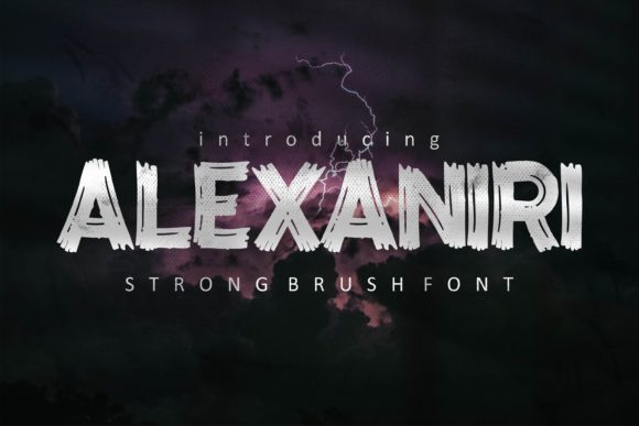 Alexaniri: A Bold, Brushed Display Typeface for Thoughtful Editorial Moments