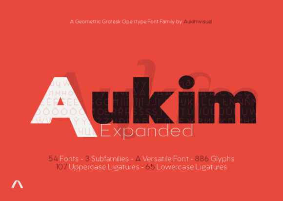 Aukim Expanded: A Sharp, Clean Display Font for Crafters