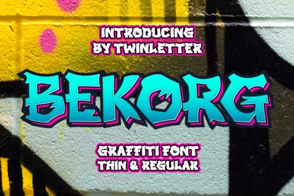 Bekorg: A Graffiti Display Font That Adds Bold Personality