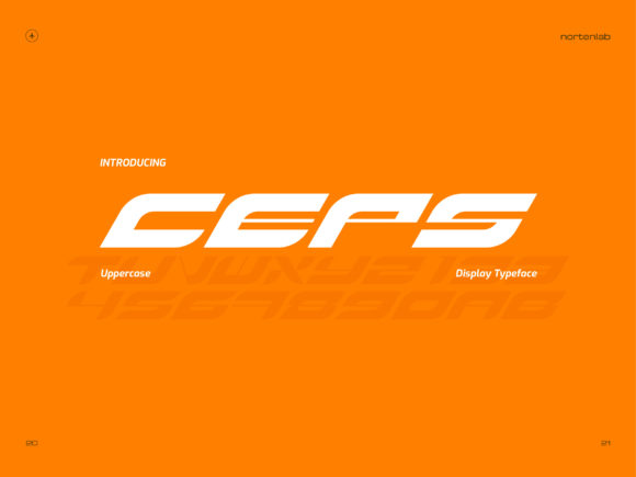 Ceps: A Bold, Futuristic Display Font for Digital Brands