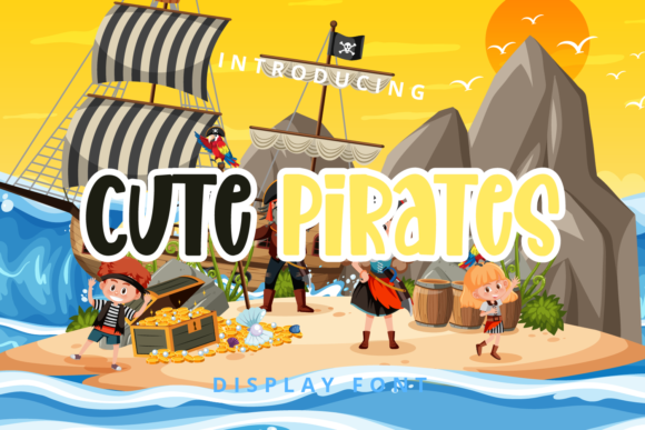 Cute Pirates: A Playful Display Font for Digital Brands