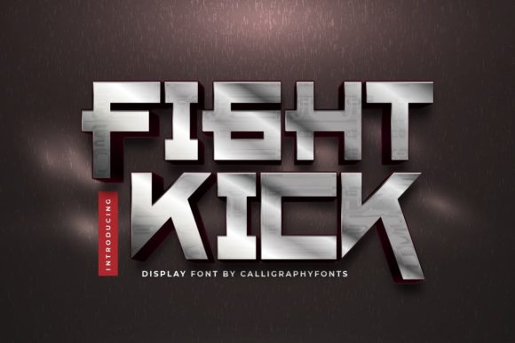 Fight Kick: A Bold Display Font for Impactful Web Headlines