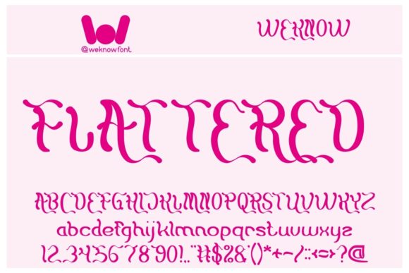 Flattered: A Display Font for Editorial Impact