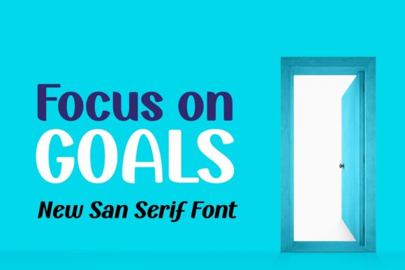 Focus on Goals: A Friendly Display Font for Makers