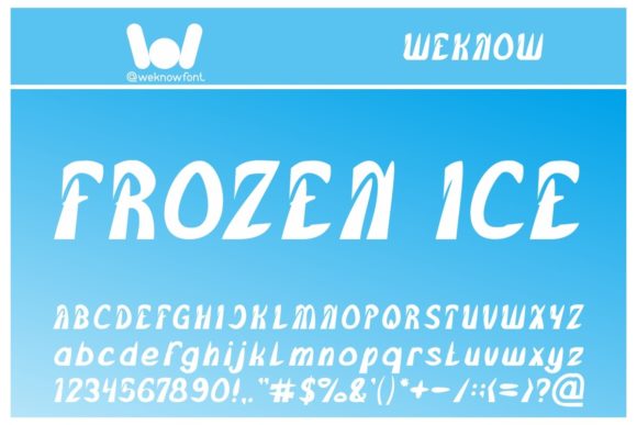 Frozen Ice Font: A Display Typeface That Adds Instant Polish