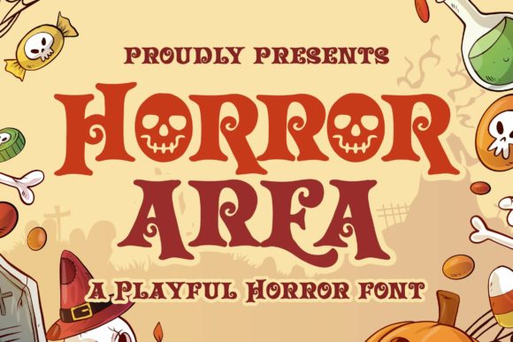 Horror Area: A Bold Display Font for Spooky Brand Moments