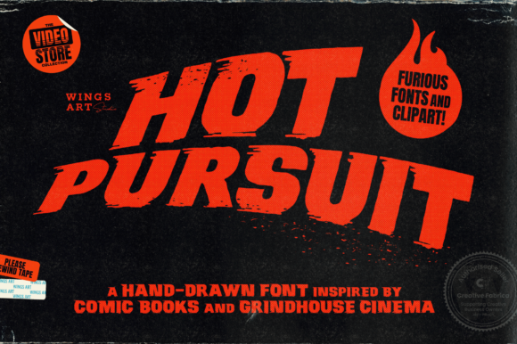 Hot Pursuit: A Grungy Display Font with Editorial Attitude