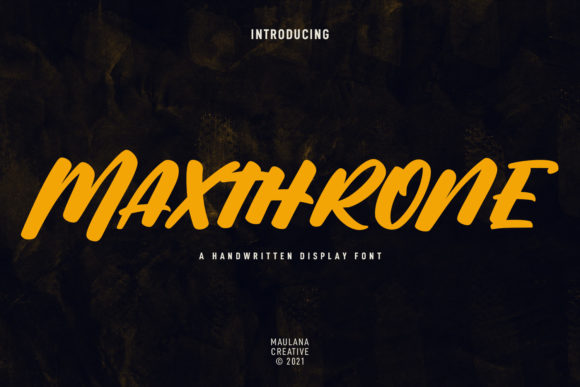 Maxthrone: A Street-Styled Display Font That Elevates Digital Branding