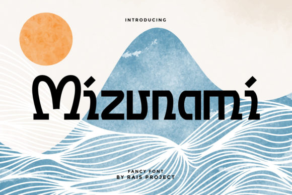 Mizunami Font: A Clean, Modern Display Typeface for Handmade Brands