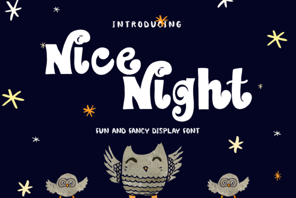 Nice Night: A Whimsical Display Font for Standout Web Headlines