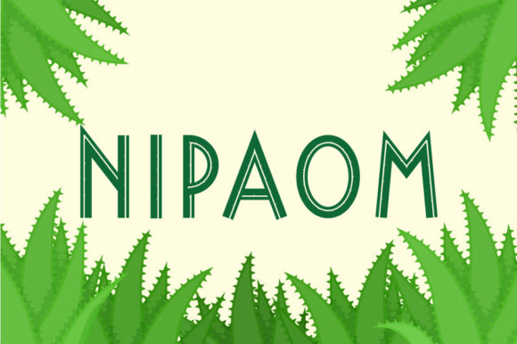 Nipaom: A Display Font That Feels Like Handmade Magic