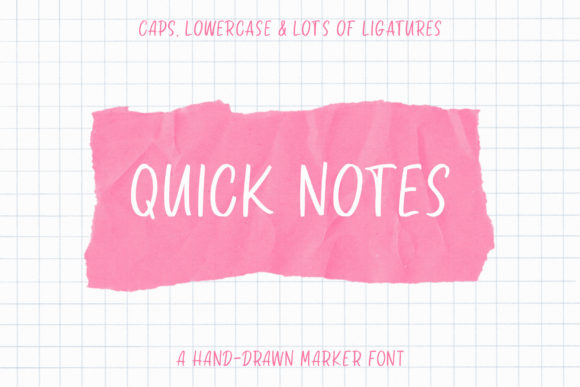 Quick Notes: A Hand-Drawn Display Font That Builds Brand Trust