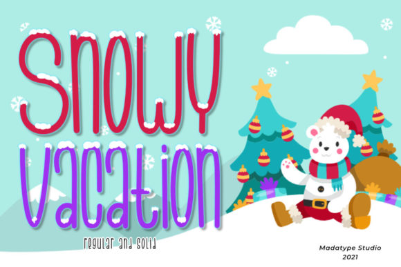 Snowy Vacation: A Winter Display Font That Feels Like Handmade Magic