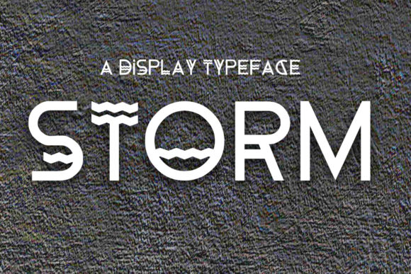 Storm: A Futuristic Display Font That Commands Attention