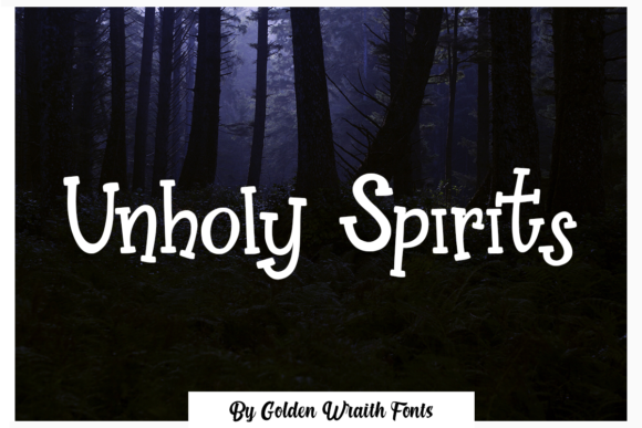 Unholy Spirits: A Display Font with Editorial Soul